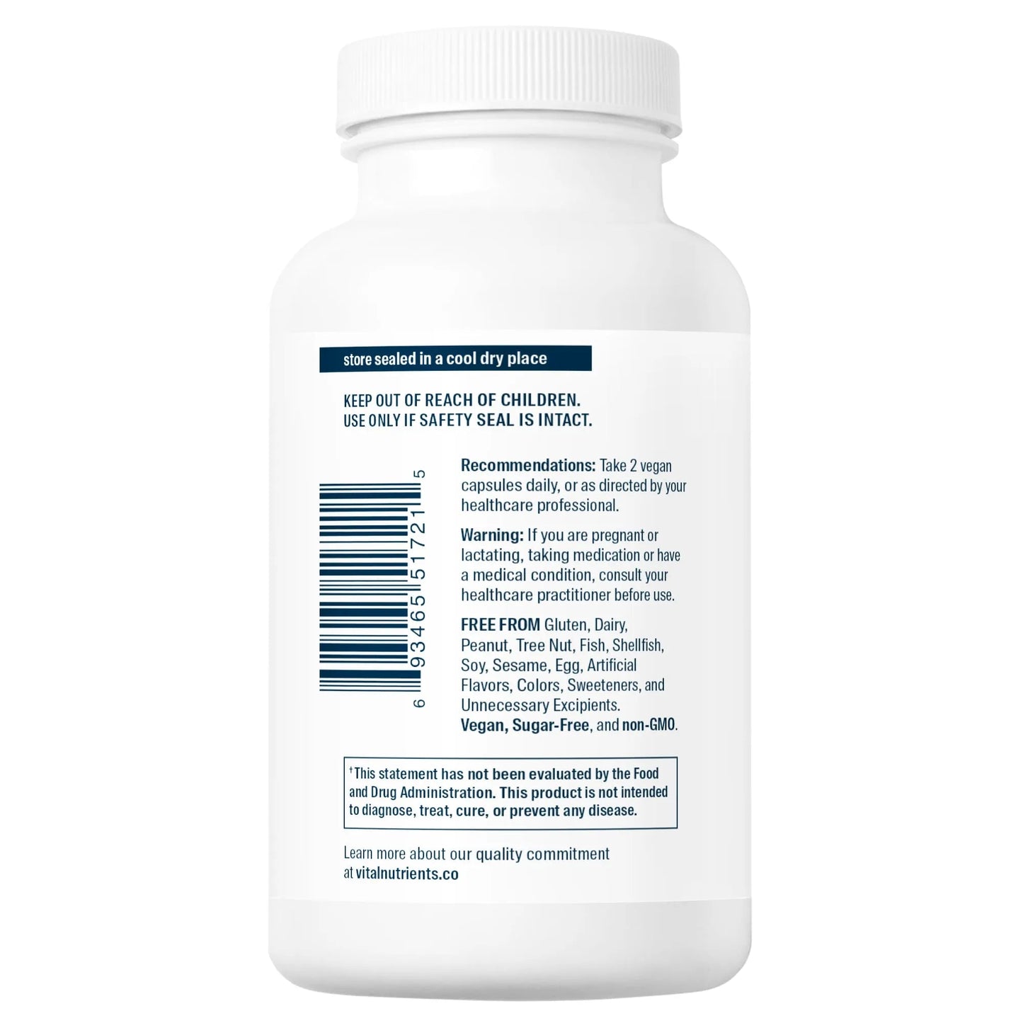 Vitamin C (100% pure ascorbic acid) 1000mg(Vital Nutrition) - HAPIVERI