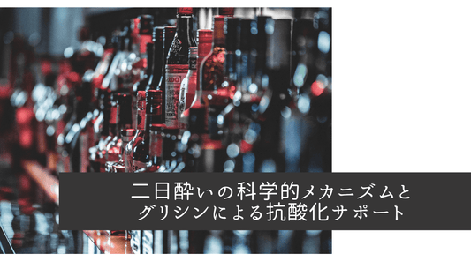 二日酔いの科学的メカニズムとグリシンによる抗酸化サポート - HAPIVERI
