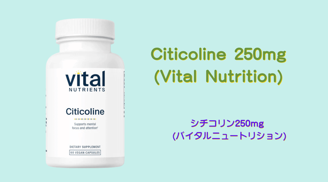 Vital Nutrientsシチコリン 250mg - 医療グレード品質の秘密と選ばれる理由 - HAPIVERI