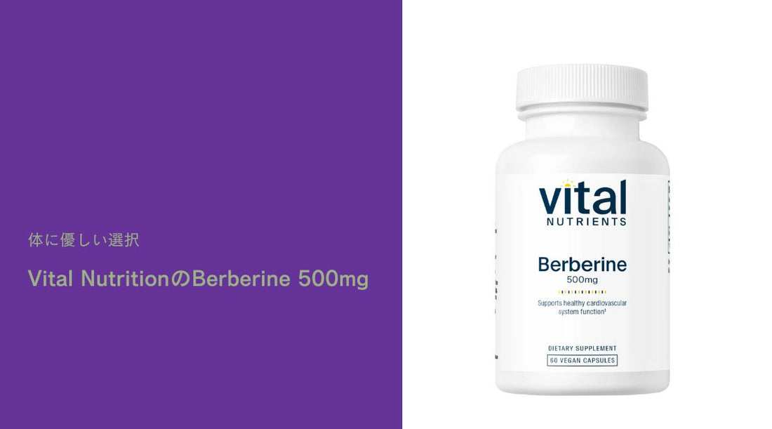 体に優しい選択 - Vital NutritionのBerberine 500mg - HAPIVERI