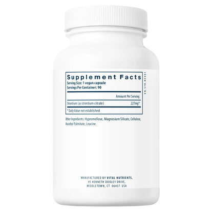 Strontium (citrate) 227mg(Vital Nutrition) - HAPIVERI