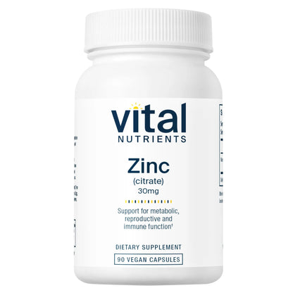 Zinc (citrate) 30mg(Vital Nutrition)