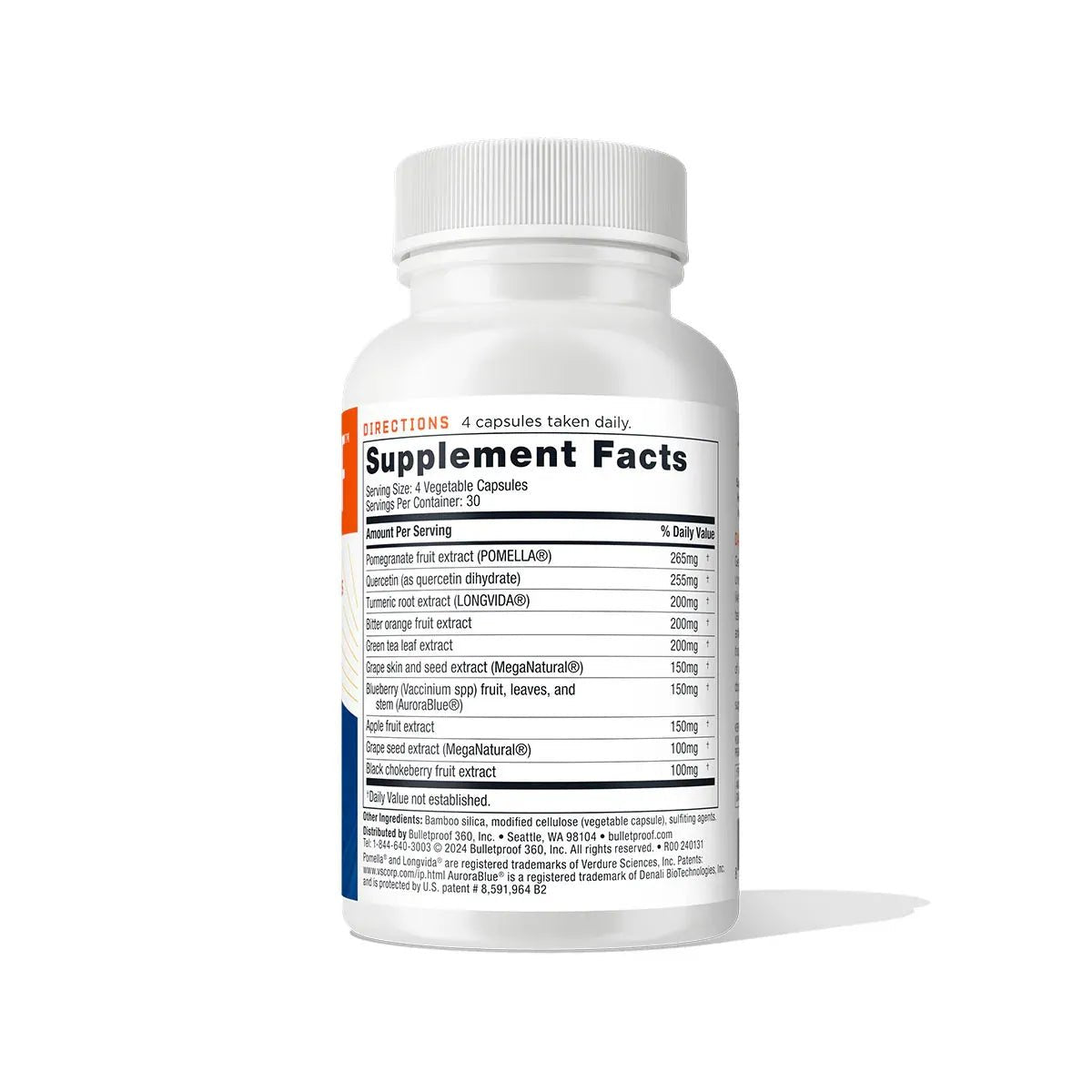 Bulletproof 120 count Superfood Antioxidants Polyphenol Blend* - HAPIVERI