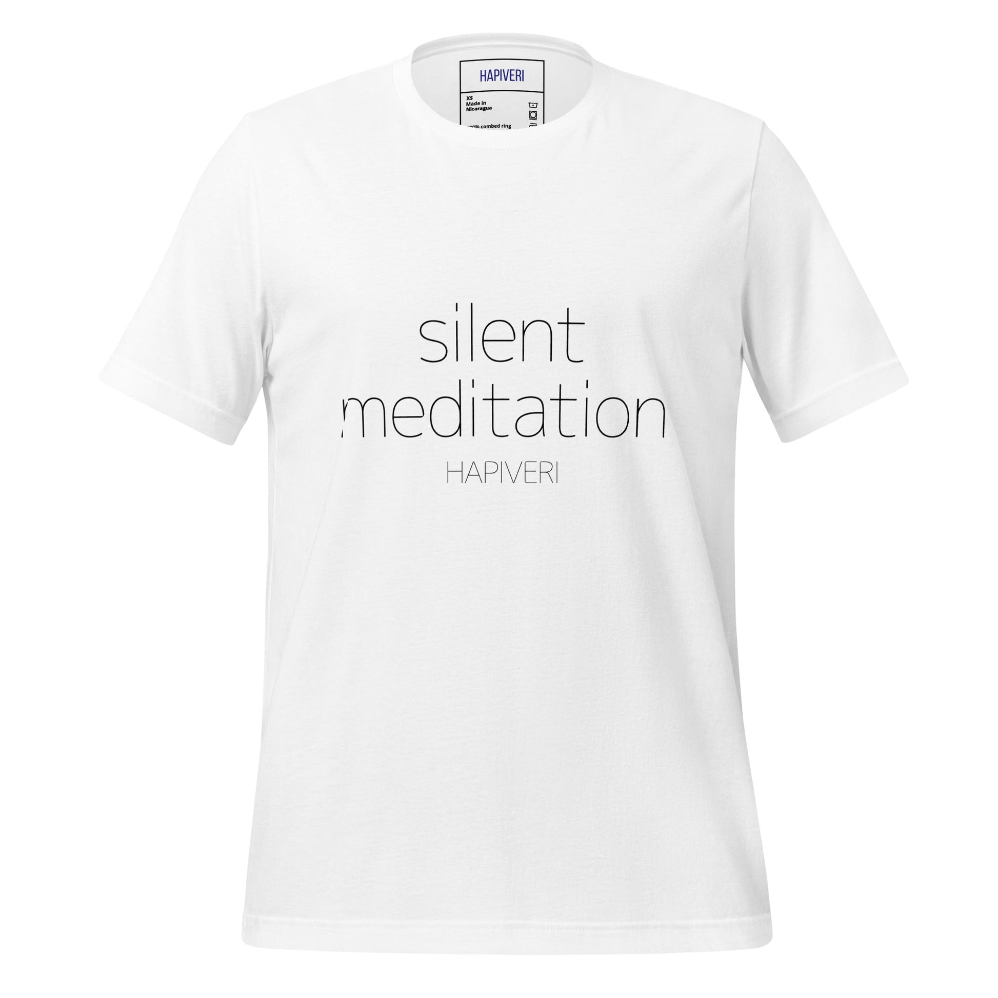 Silent Meditation ユニセックスTシャツ - HAPIVERI