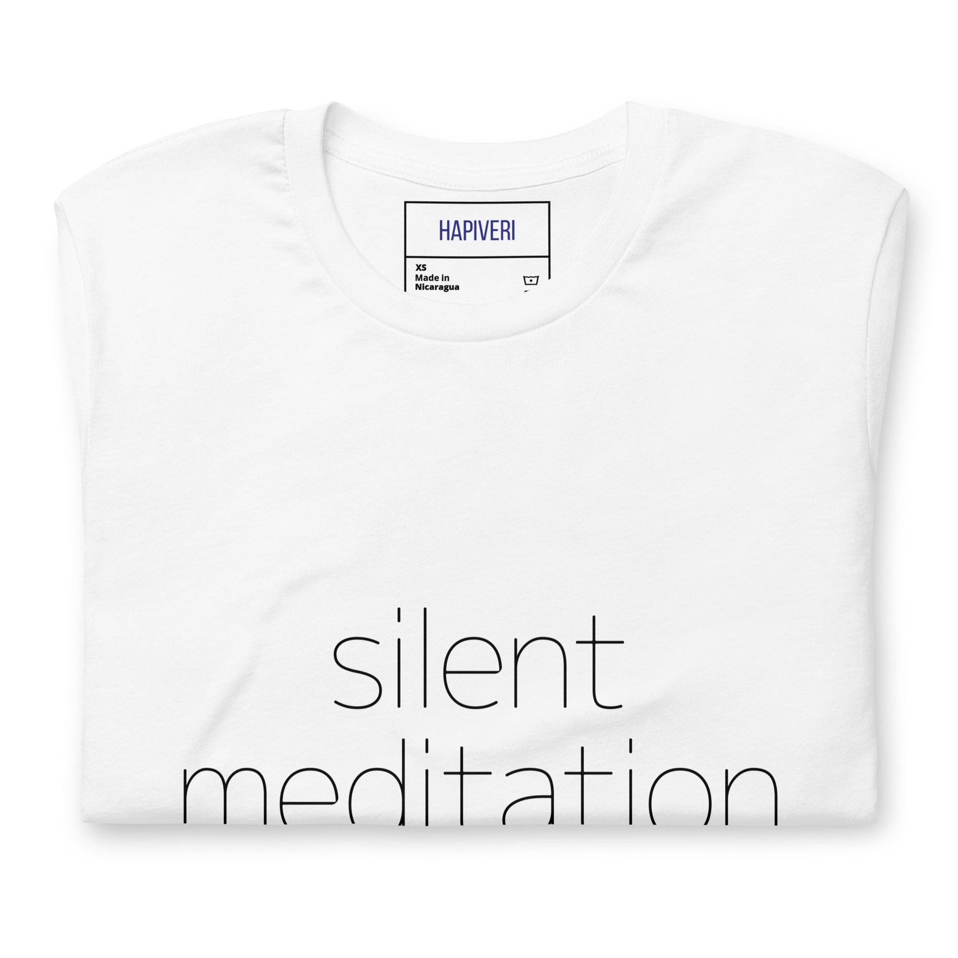 Silent Meditation ユニセックスTシャツ - HAPIVERI