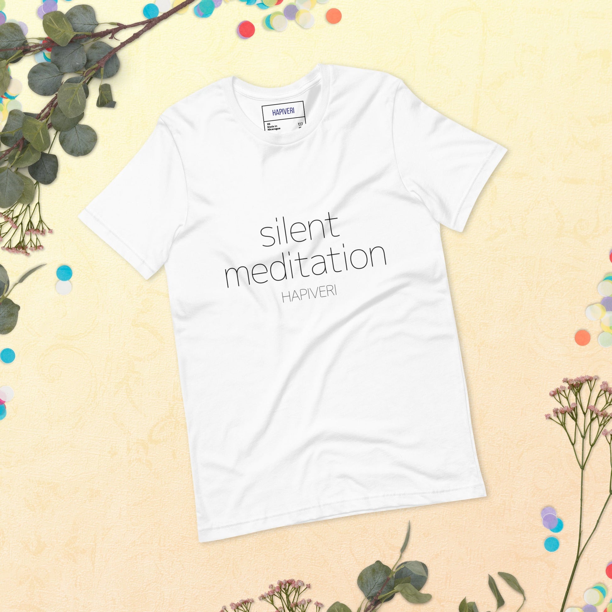 Silent Meditation ユニセックスTシャツ - HAPIVERI