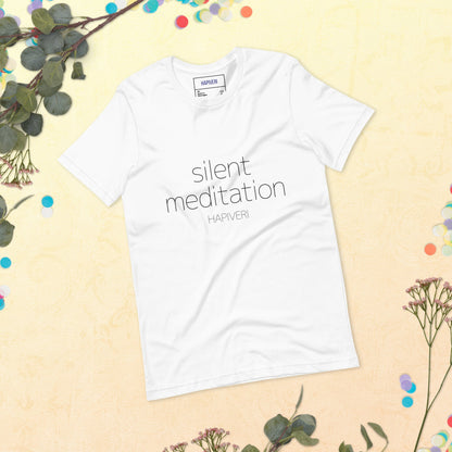 Silent Meditation ユニセックスTシャツ - HAPIVERI