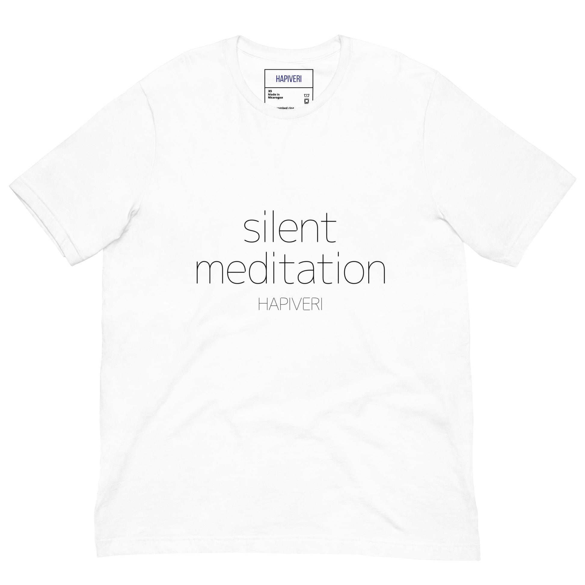 Silent Meditation ユニセックスTシャツ - HAPIVERI