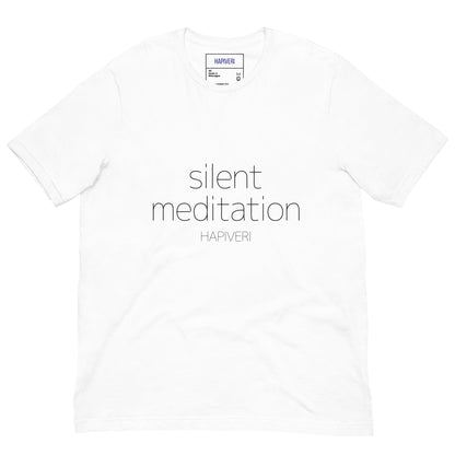 Silent Meditation ユニセックスTシャツ - HAPIVERI