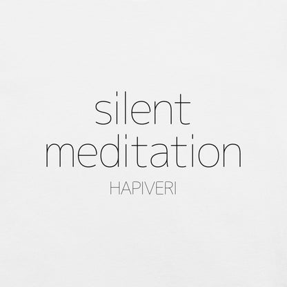 Silent Meditation ユニセックスTシャツ - HAPIVERI