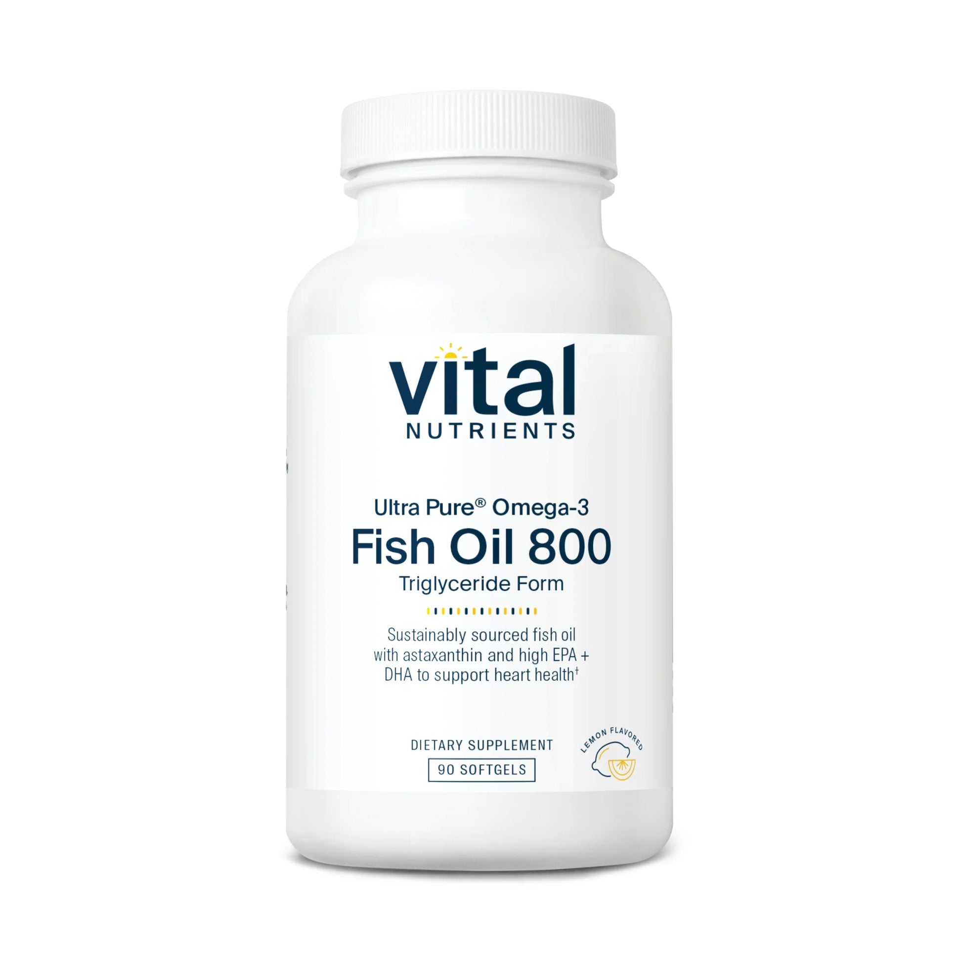 Ultra Pure® Fish Oil 800 Triglyceride Form Pharmaceutical Grade(Vital Nutrition) - HAPIVERI