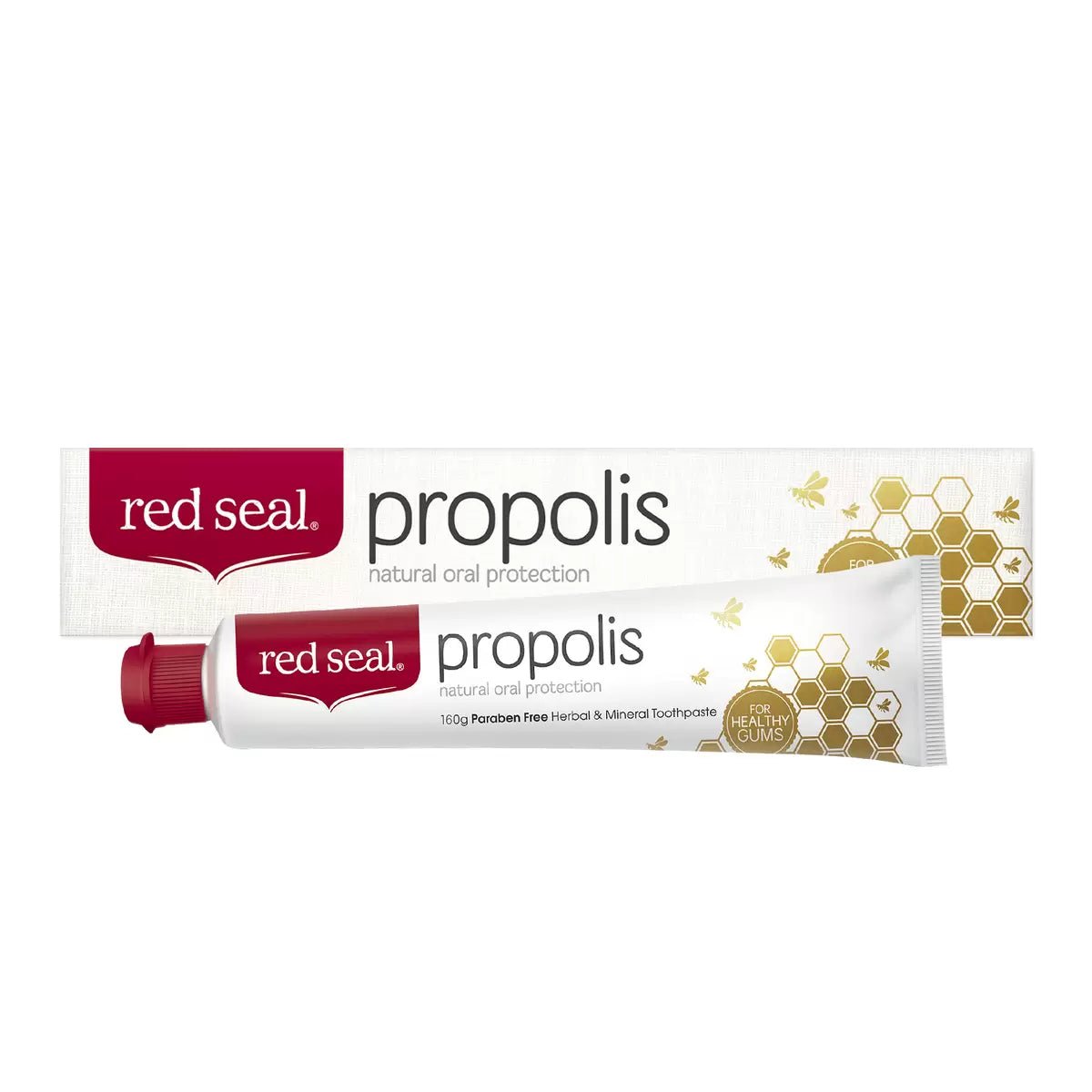 レッドシール プロポリス配合歯磨き 160g x 4本 red seal Propolis Toothpaste 160g x 4 - HAPIVERI