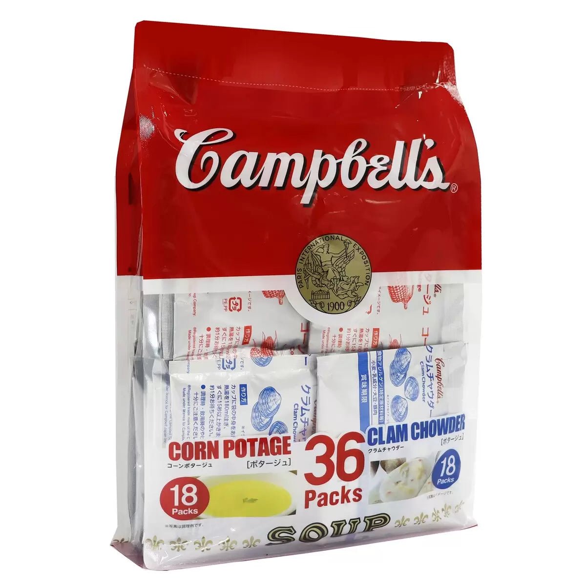 キャンベル インスタントスープ ジッパーバッグタイプ 36P Campbell's Instant Soup Zipper Bag Type 36P - HAPIVERI