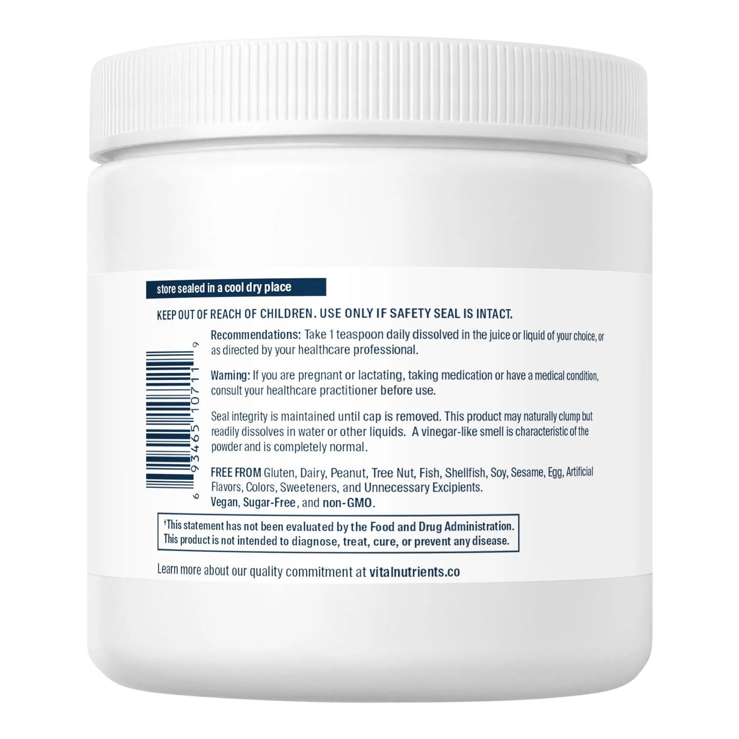Acetyl L-Carnitine Powder(Vital Nutrition) - HAPIVERI
