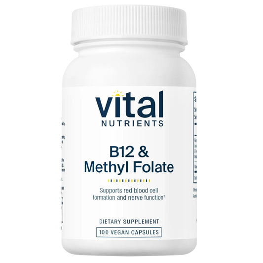 B-12/Methyl Folate 1000mcg/800mcg(Vital Nutrition) - HAPIVERI