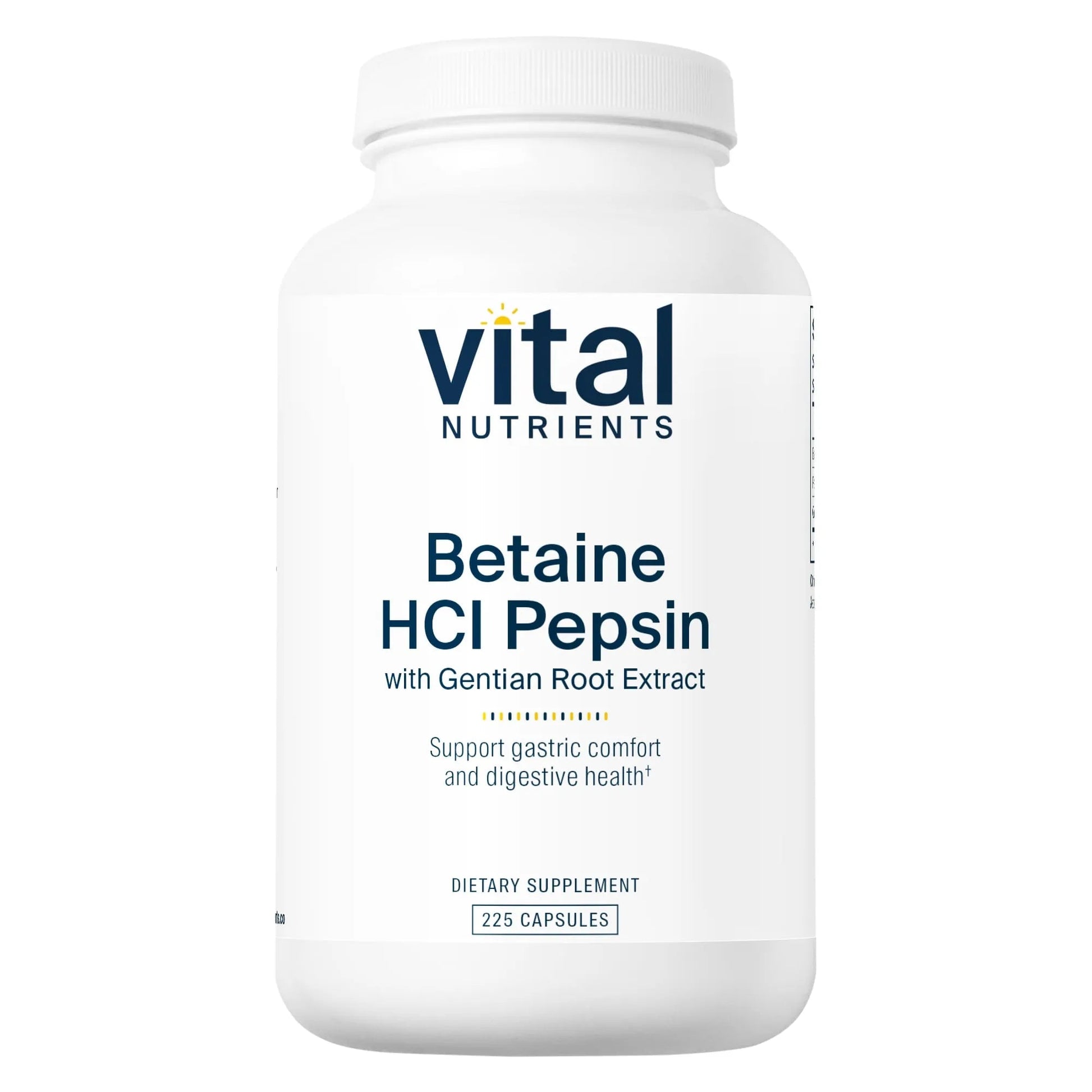 Betaine HCl Pepsin Gentian Root Extract(Vital Nutrition) - HAPIVERI