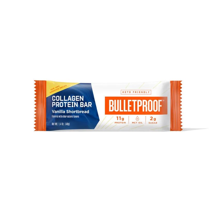 Bulletproof コラーゲンプロテインバー バニラショートブレッド 12パック - HAPIVERI