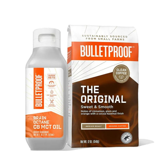 Bulletproof スターターキット 2アイテム ブレインオクタンC8 MCTオイル＆挽きコーヒー - HAPIVERI