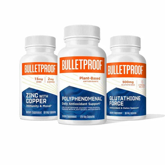 Bulletproof 3 ITEMS IMMUNE SUPPORT BUNDLE POWERFUL DETOX AND ANTIOXIDANTS - HAPIVERI