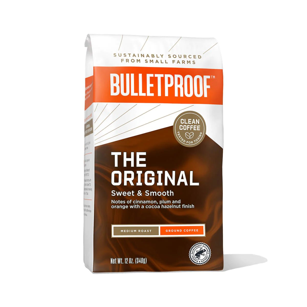 Bulletproof ザ・オリジナル、ミディアムロースト 340g GROUND COFFEE THE ORIGINAL, MEDIUM ROAST - HAPIVERI