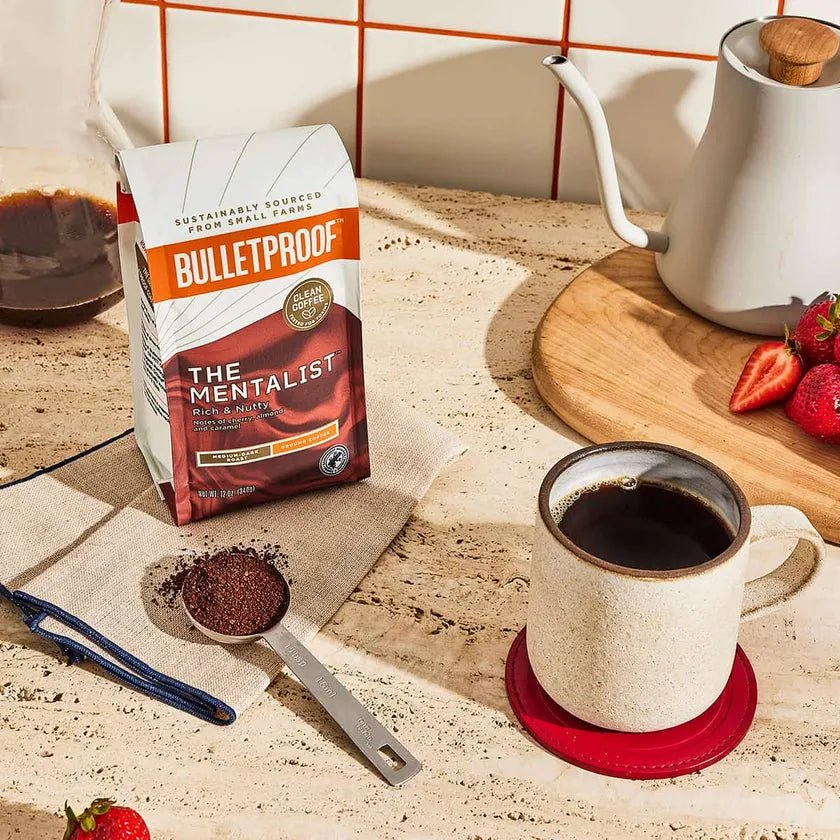 Bulletproof ザ・メンタリスト ミディアムダークロースト 粉340g×3パック GROUND COFFEE, THE MENTAL HAPIVERI Bulletproof ザ・メンタリスト ミディアムダークロースト 粉340g×3パック GROUND COFFEE, THE MENTAL HAPIVERI