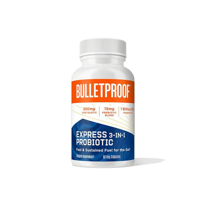 Bulletproof 90 COUNT EXPRESS 3-IN-1 PROBIOTIC FAST & SUSTAINED FUEL FOR THE GUT† - HAPIVERI