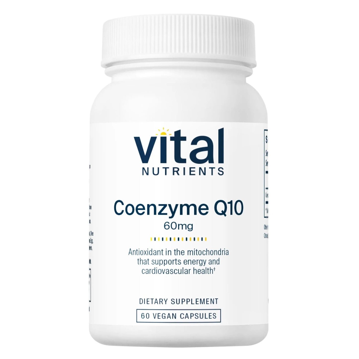 CoEnzyme Q10 60mg(Vital Nutrition) - HAPIVERI