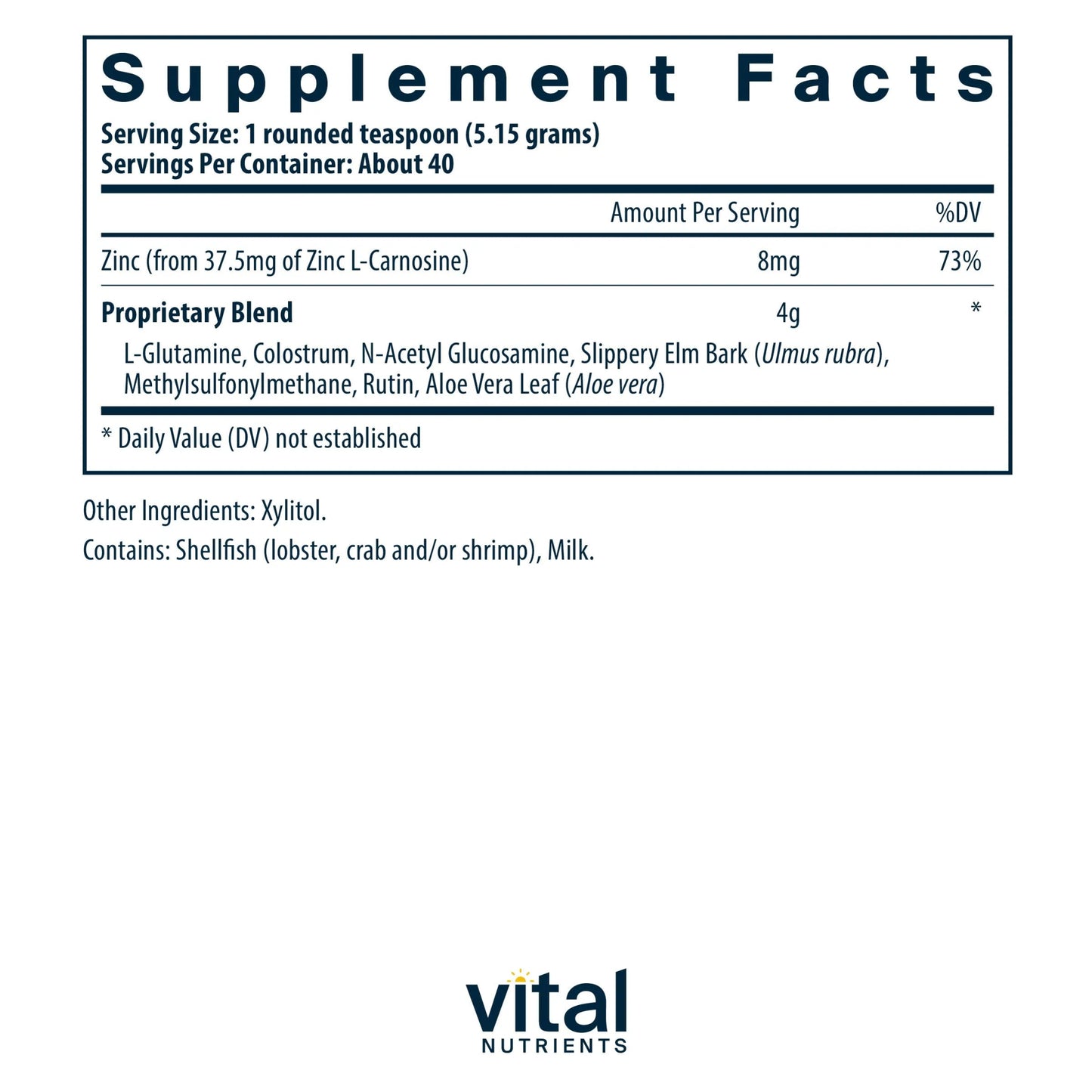 GI Repair Powder (Vital Nutrition) - HAPIVERI