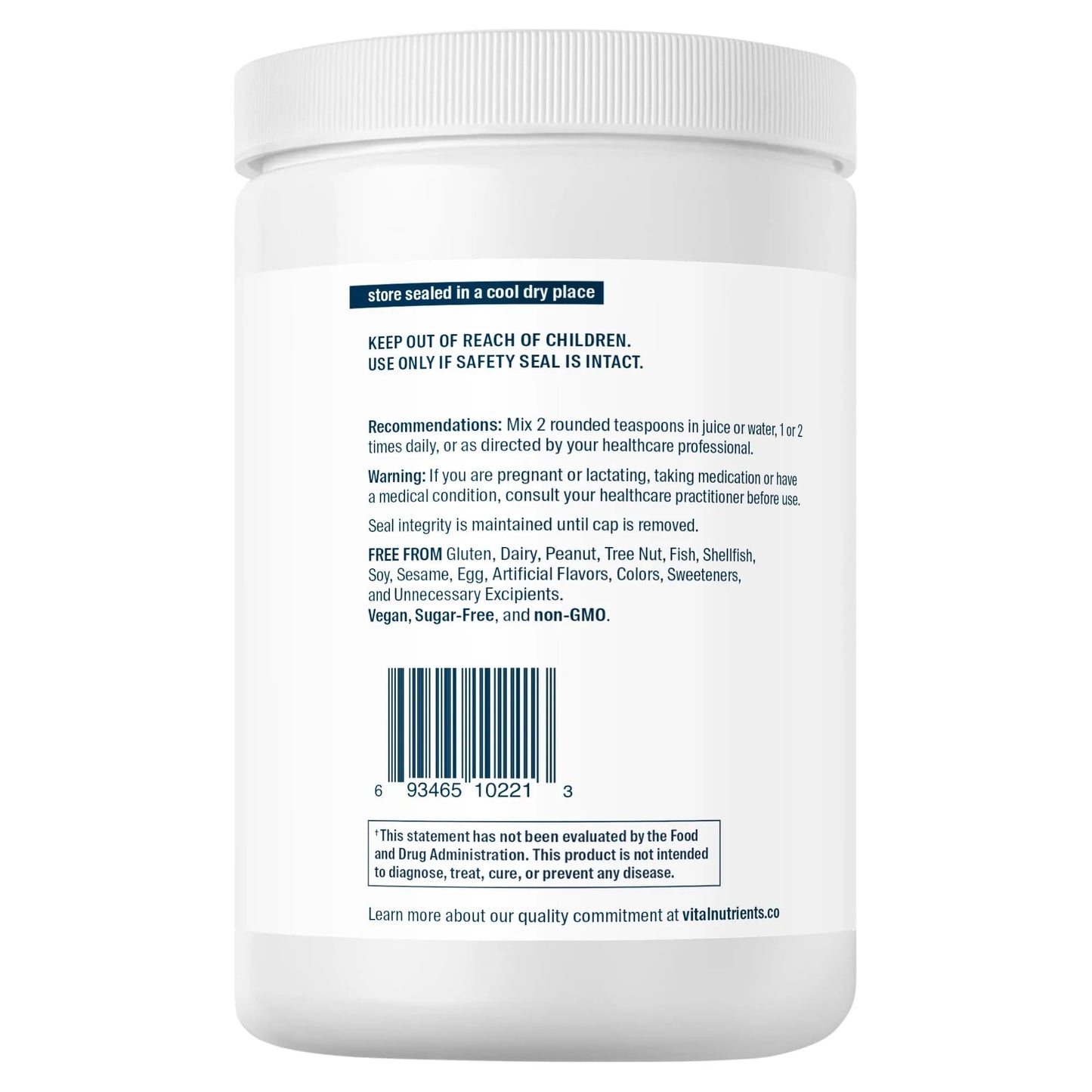 Glutamine Powder(Vital Nutrition) - HAPIVERI