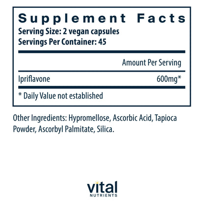 Ipriflavone 600mg (Vital Nutrition) - HAPIVERI