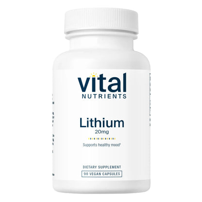 Lithium (orotate) 20mg (Vital Nutrition) - HAPIVERI