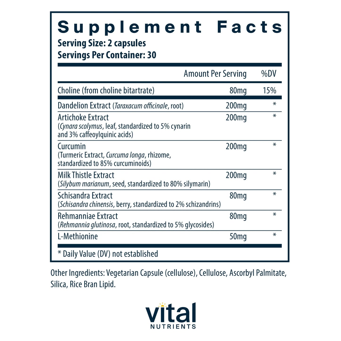 Liver Support (Vital Nutrition) - HAPIVERI