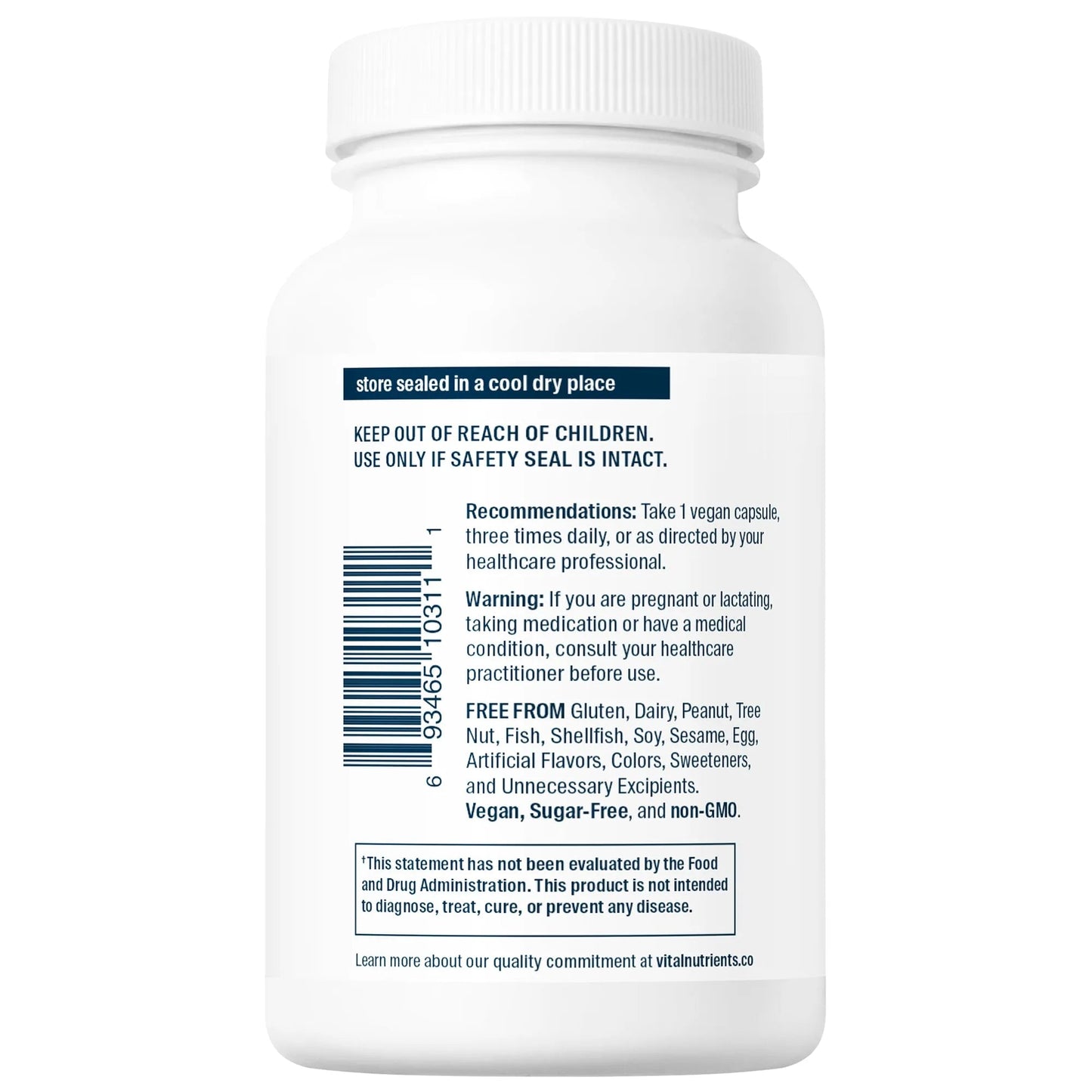 Lysine 500mg(Vital Nutrition) - HAPIVERI