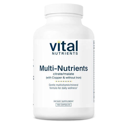 Multi-Nutrients 2 Citrate/Malate Formula (with Copper & without Iron)(Vital Nutrition) - HAPIVERI