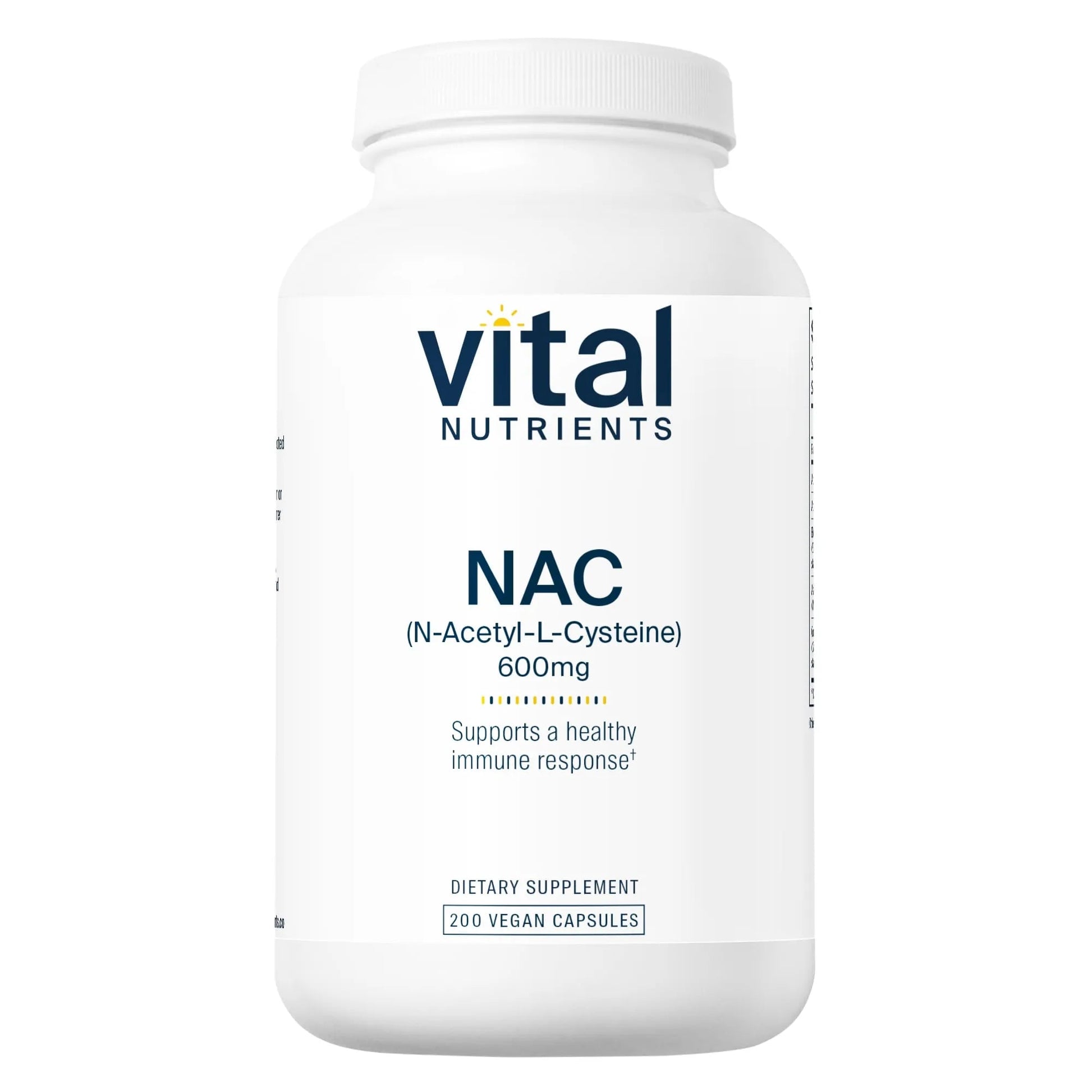 NAC (N-Acetyl Cysteine) 600mg(Vital Nutrition) - HAPIVERI