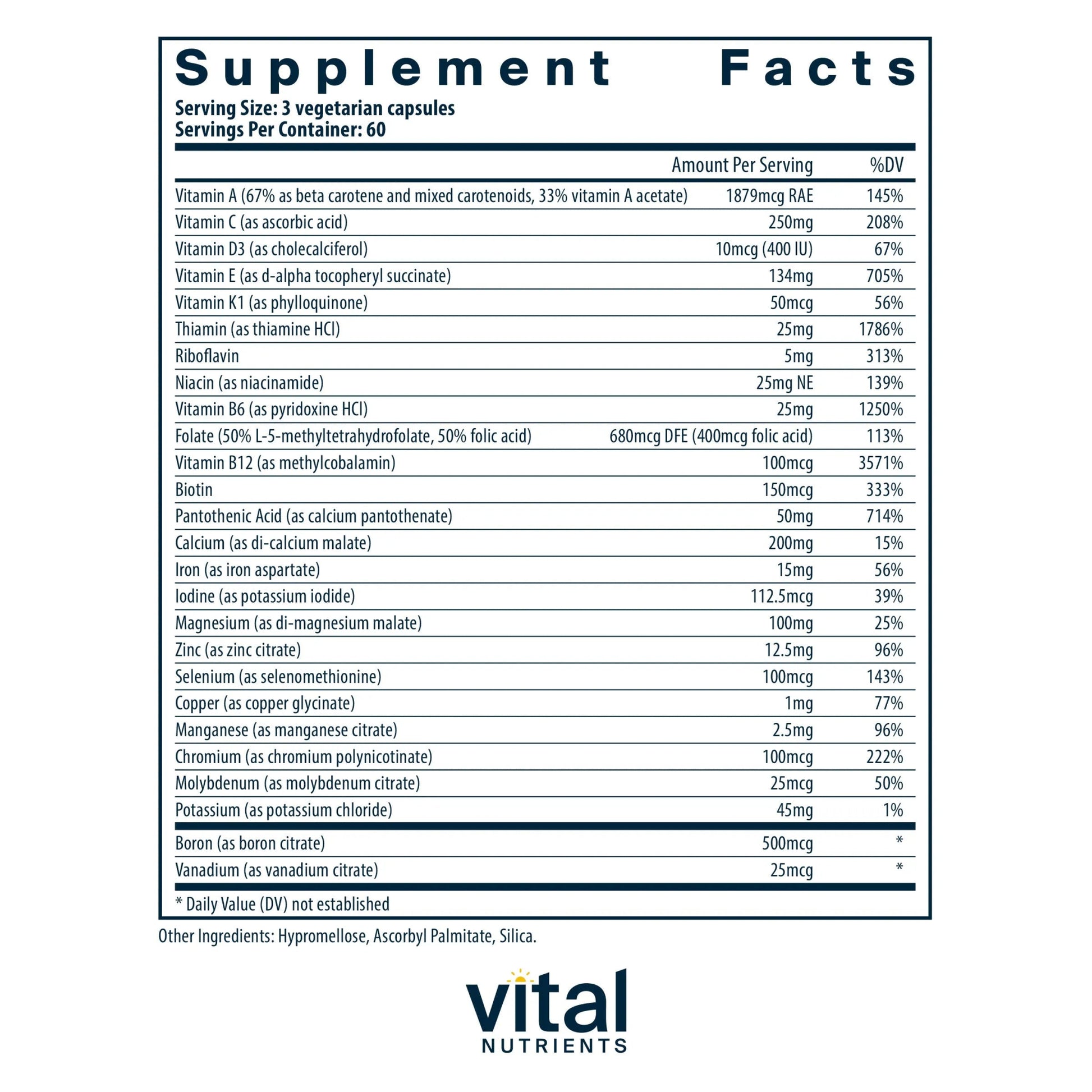 PreNatal Multi-Nutrients(Vital Nutrition) - HAPIVERI