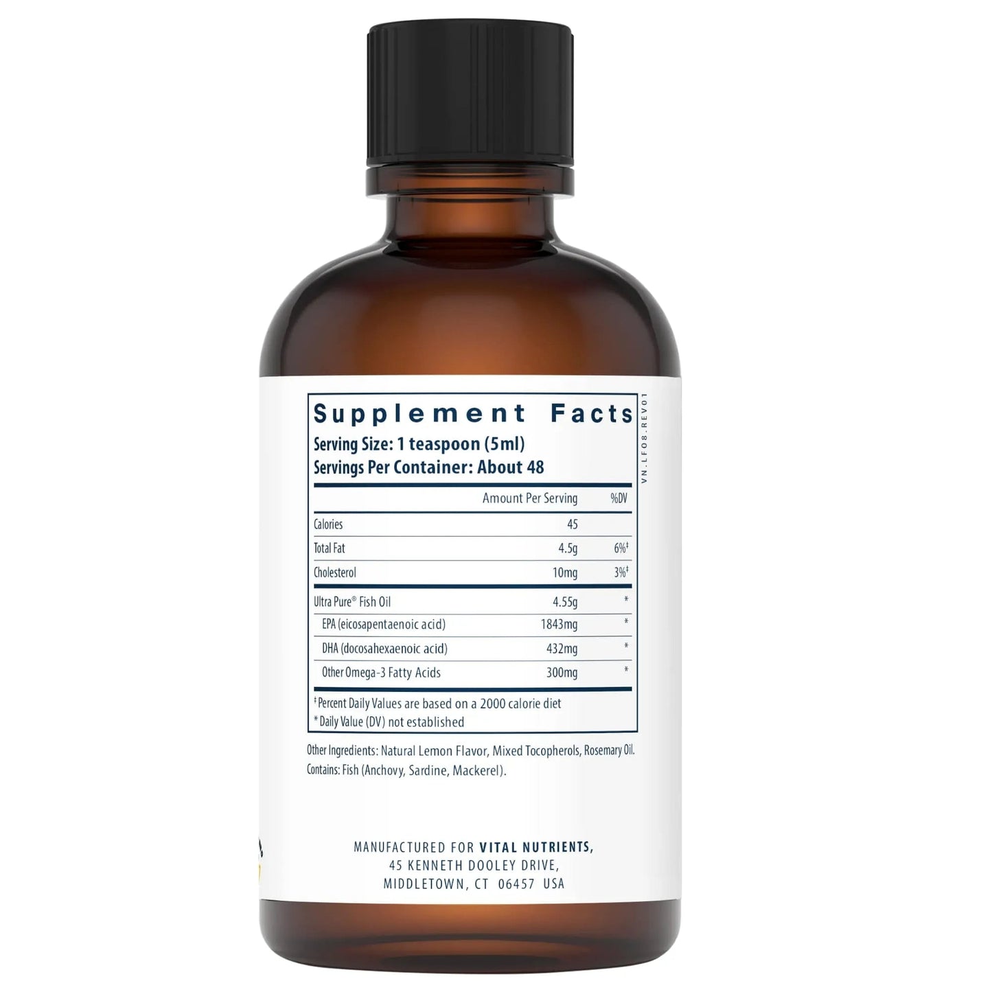 Ultra Pure® Fish Oil 2600 Pharmaceutical Grade(Vital Nutrition) - HAPIVERI