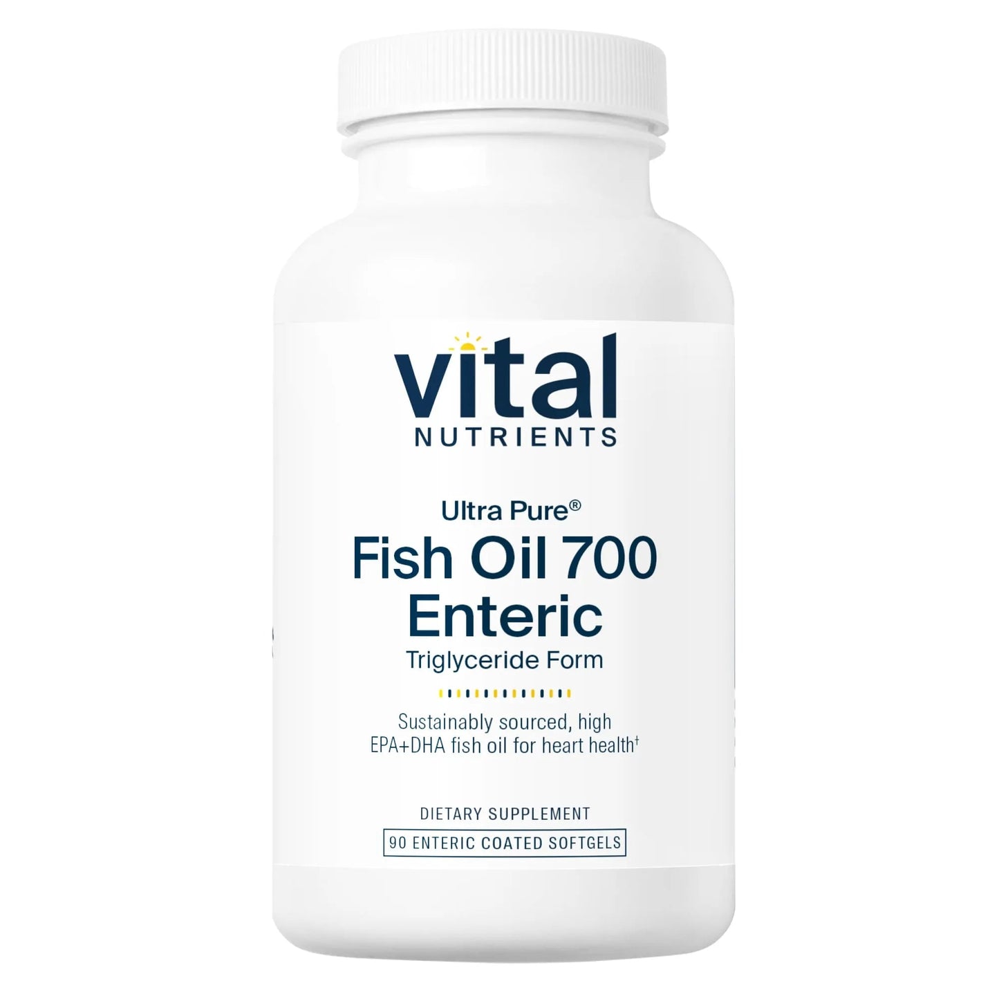 Ultra Pure® Fish Oil 700 Enteric Pharmaceutical Grade Triglyceride Form (Vital Nutrition) - HAPIVERI