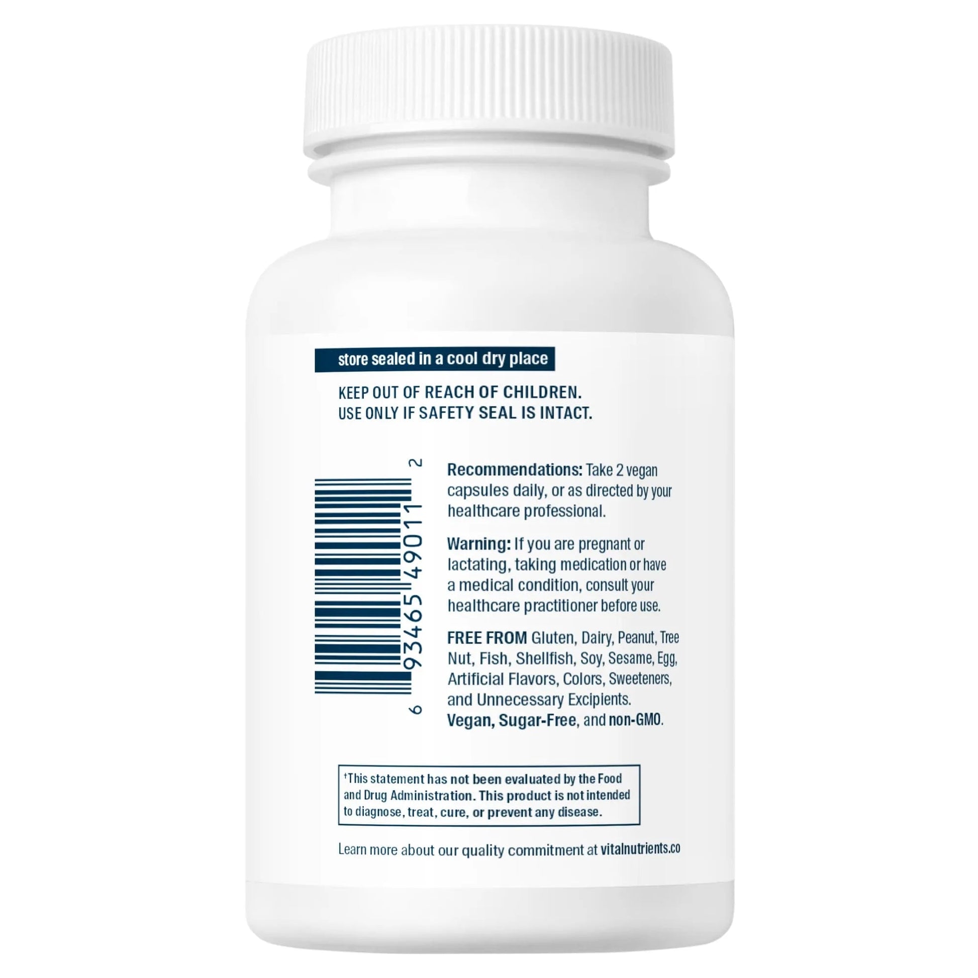 Vegan Adrenal Support+(Vital Nutrition) - HAPIVERI