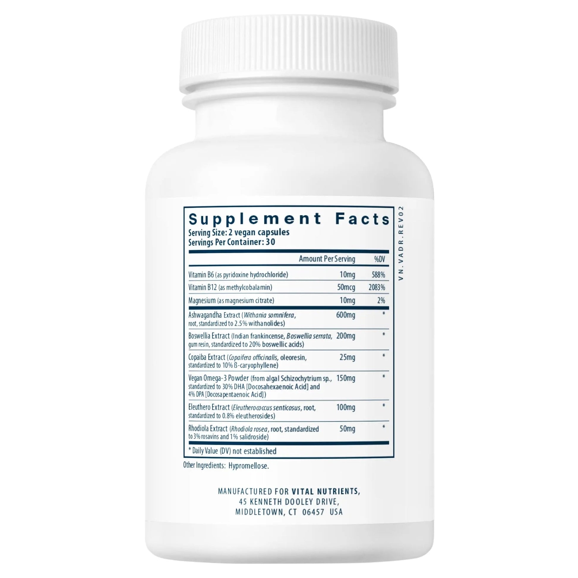 Vegan Adrenal Support+(Vital Nutrition) - HAPIVERI