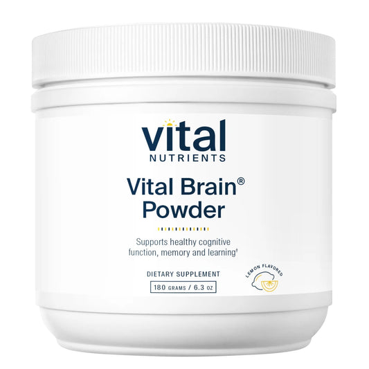 Vital Brain Powder® Natural Lemon Flavor(Vital Nutrition) - HAPIVERI