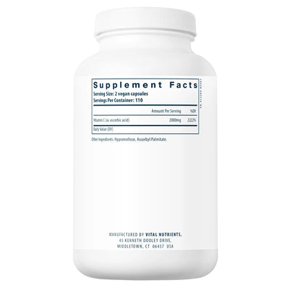 Vitamin C (100% pure ascorbic acid) 1000mg(Vital Nutrition) - HAPIVERI