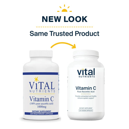 Vitamin C (100% pure ascorbic acid) 1000mg(Vital Nutrition) - HAPIVERI