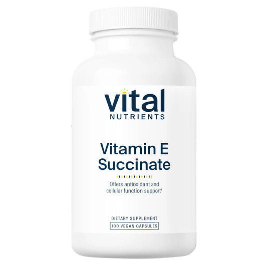 Vitamin E Succinate (536mg Alpha Tocopheryl)(Vital Nutrition) - HAPIVERI