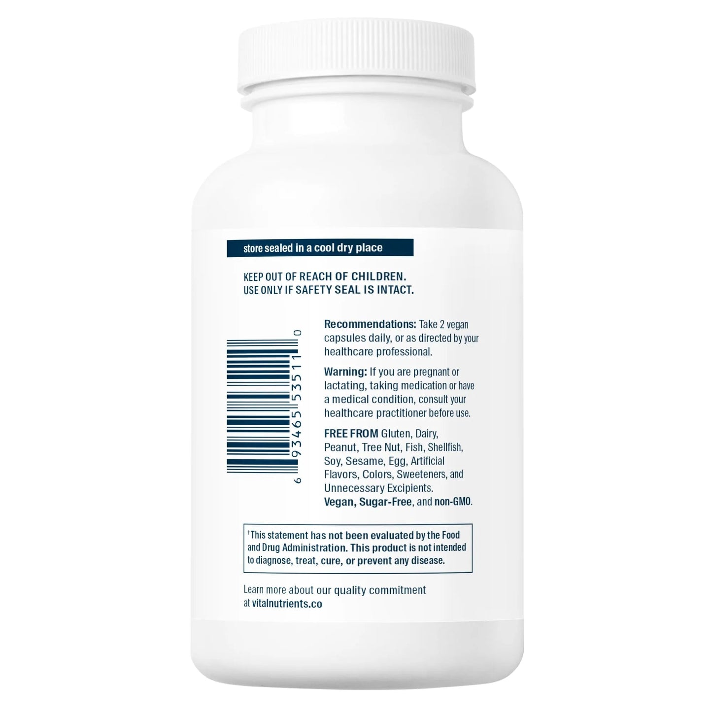 Vitamin E Succinate (536mg Alpha Tocopheryl)(Vital Nutrition) - HAPIVERI