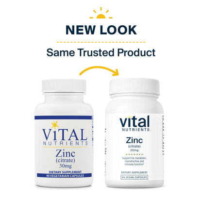 Zinc (citrate) 30mg(Vital Nutrition) - HAPIVERI